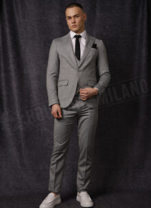 Costum barbati slim gri 53051