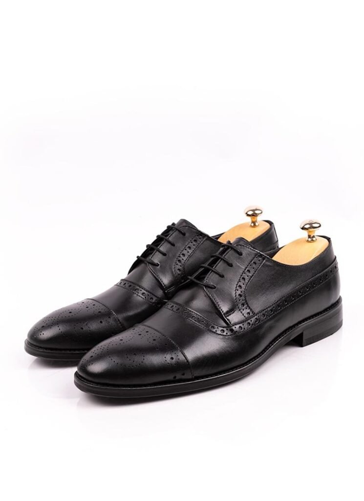 pantofi din piele in negru