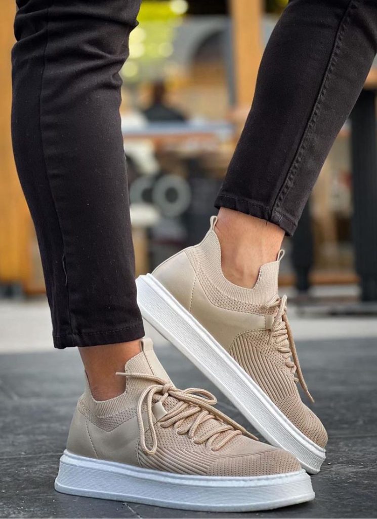 Adidasi barbatesti sport bej cu textil