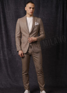 Costum barbatesc cu efect de IN maro MD05-5