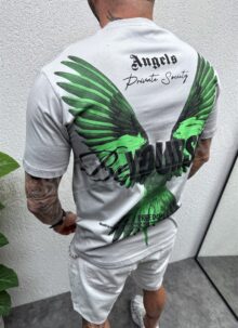 Tricou barbatesc gri cu inscriere BE YOURSELF T108-3