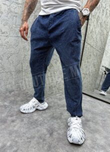 Pantaloni casual barbati în culoarea albastru C117-2
