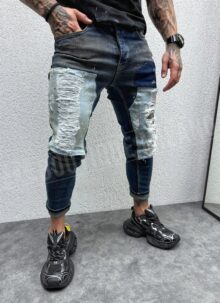 Blugi barbatesti modern albastri A1126