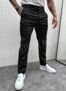 Pantaloni eleganți bărbătești de culoare albastru deschis (mărimi mari)
