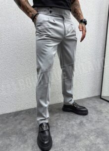 Pantaloni pentru barbati in culoare gri P114-4