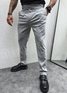 Pantaloni pentru barbati in culoare gri P114-4