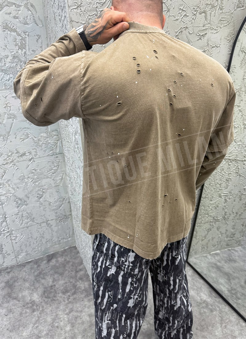 Bluza barbateasca maro B14937