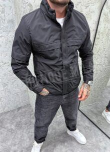 Geaca barbateasca neagra de fas K2081-1