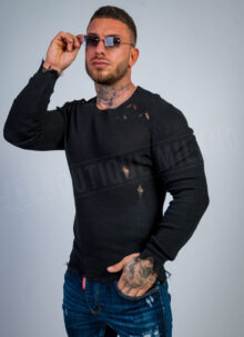 Pulover barbatesc in culoarea neagra B2970-1
