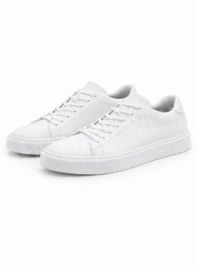 Pantofi barbatesti din piele albi O137-2