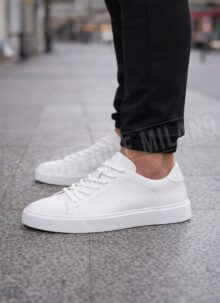 Pantofi barbatesti din piele albi O137-2