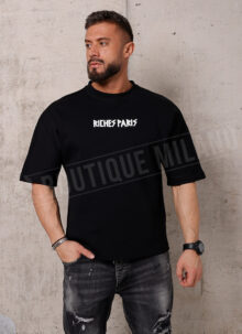 Tricou barbatesc negru T1019-1
