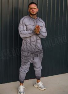 Sport set bărbătească gri cu modern design L0073-2