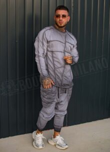 Sport set bărbătească gri cu modern design L0073-2