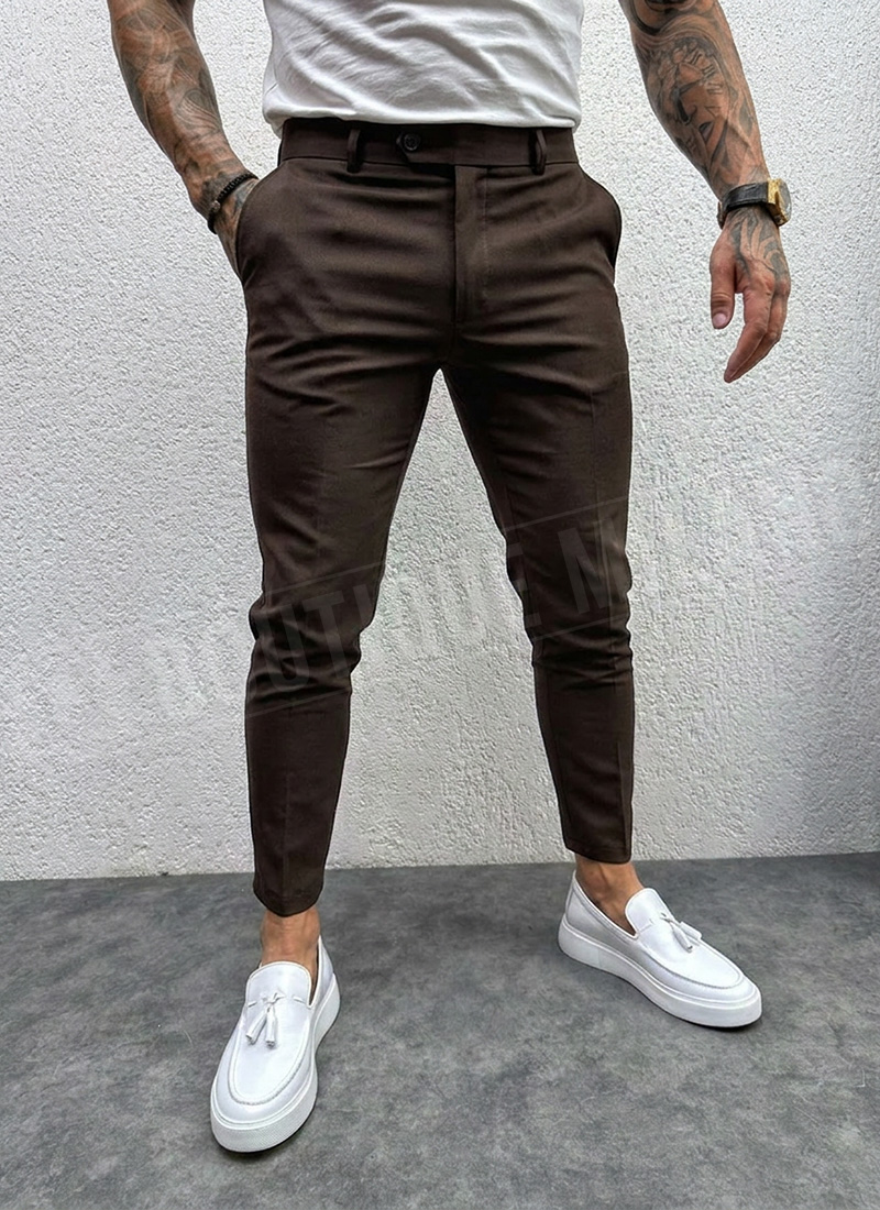 Pantaloni pentru barbati maro P9085-3