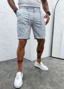 Pantaloni scurti barbatesti albastru deschis KP251-3