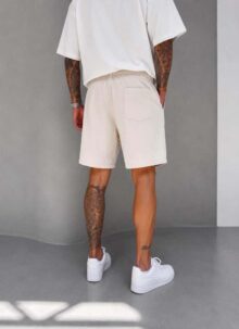 Pantaloni barbatesti scurti bej KP2100-3