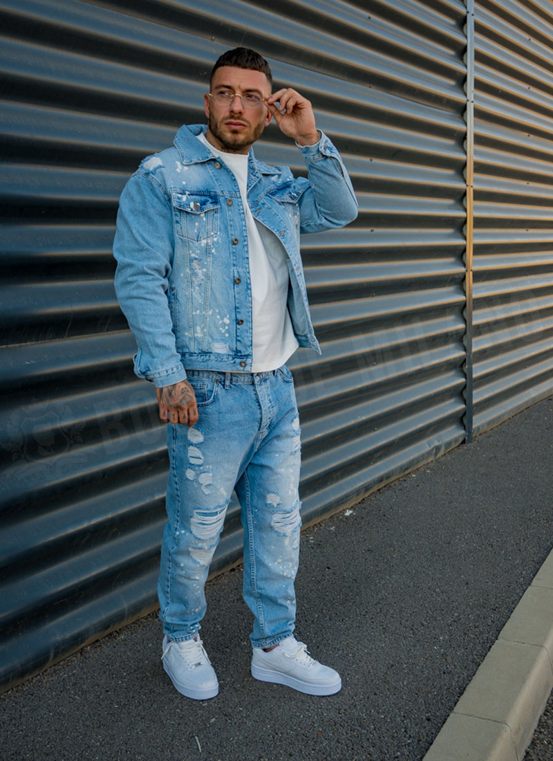 Set barbatesc denim bleu L1314