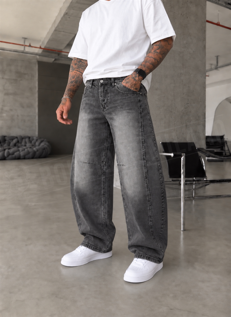 Blugi barbatesti gri BAGGY A0277