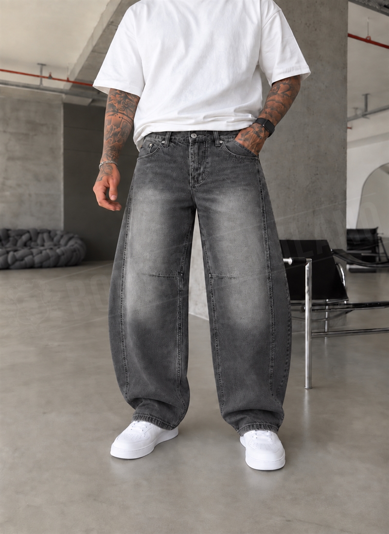 Blugi barbatesti gri BAGGY A0277